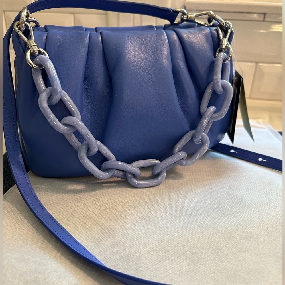 kate spade Souffle Smooth Leather Crossbody/shoulder Blue
